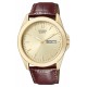 CITIZEN Classic 41mm Goldplated Brown Leather Strap BF0582-01PE
